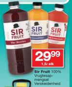 Sir Fruit 100% Vrugtesapmengsel Verskeidenheid-1.5Ltr Elk