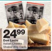 Don Lucio Italian Cheese Shaker-80g Each