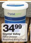 Crystal Valley Feta Cheese-400g Each