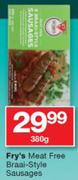 Fry's Meat Free Braai Style Sausages-380g