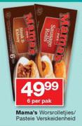 Mama's Worsrolletjies/ Pasteie Verskeidenheid-6 Per Pak