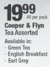 Cooper & Flyn Tea Assorted-40 Per Pack