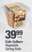 Cafe Culture Vegetable Spring Rolls-240g