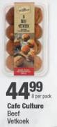 Cafe Culture Beef Vetkoek-8's Per Pack