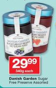 Danish Garden Sugar Free Preserve-340g Each