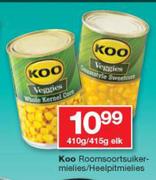 Koo Roomsoortsuikermielies/ Heelpitmielies-410g/ 415g Elk