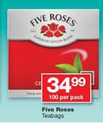Five Roses Teabags-100 Per Pack
