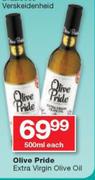 Olive Pride Extra Virgin Olive Oil-500ml Each