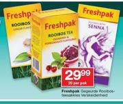 Freshpak Gegeurde Rooibosteesakkies Verskeidenheid-20 Per Pak
