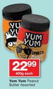 Yum Yum Peanut Butter-400g Each