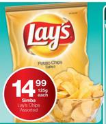 Simba Lay's Chips-125g Each