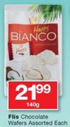 Flis Chocolate Wafers-140g Each