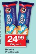Bakers Zoo Biscuits-150g Each