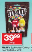 M&M's Sjokolade/ Grondboontjielekkers-200g Elk
