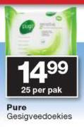 Pure Gesigveedoekies-25 Per Pak