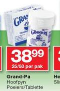 Grand-Pa Hoofpyn Poeiers/ Tablette-25/50 Per Pak