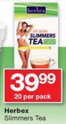 Herbex Slimmers Tea-20 Per Pack