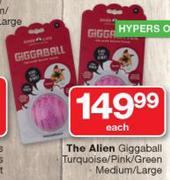 The Alien Giggaball Turquoise/Pink/Green Medium/Large-Each