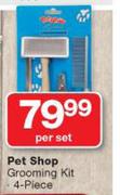 Pet Shop Grooming Kit 4 Piece-Per Set