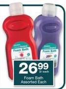 Housebrand Foam Bath Assorted-2Ltr Each