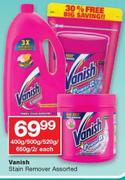 Vanish Stain Remover Assorted-400g/500g/520g/650g/2Ltr Each