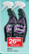 Albex Bleach Spray-750ml Each