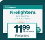 Housebrand Firelighters-12 Per Pack