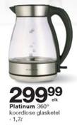 Platinum 1.7Ltr 236 Degree koordlose glasketel-Elk