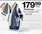 Platinum 2000W Ceramic Eco Steam Iron-Each