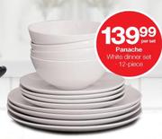 Panache 12 Piece White Dinner Set-Per Set