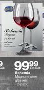 Bohemia 2 Pack Magnum Wine Glasses-Per Pack