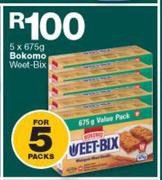Bokomo Weet Bix-5x675g Packs