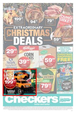 Checkers Western Cape : Christmas Specials  (03 Dec - 25 Dec 2018), page 1