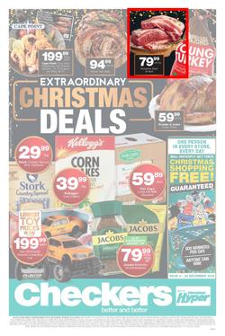Checkers Western Cape : Christmas Specials  (03 Dec - 25 Dec 2018), page 1