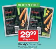 Woody's Gluten Free Viennas-350g Each