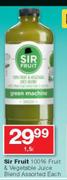 Sir Fruit 100% Fruit & Vegetable Juice Blend-1.5Ltr Each