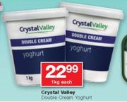 Crystal Valley Double Cream Yoghurt-1kg Each