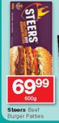 Steers Beef Burgers Patties-600g