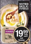 Deli Hummus-125g Each