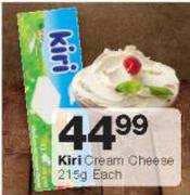 Kiri Cream Cheese 215g-Each
