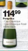 Pongracz Cap Classique/Cap Classique Rose 750ml-Each
