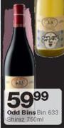 Odd Bins Bin 633 Shiraz 750ml-Each