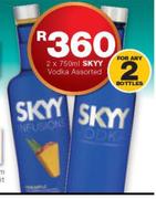 Skyy Vodka-2X750ml