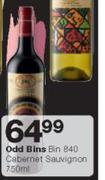 Odd Bins Bin 840 Cabernet Sauvignon 750ml-Each