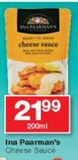 Ina Paarman's Cheese Sauce-200ml