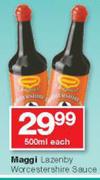 Maggi Lazenby Worcestershine Sauce-500ml Each