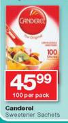 Canderel Sweetner Sachets-100 Per Pack