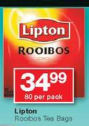 Lipton Rooibos Tea Bags-80 Per Pack