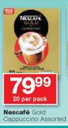 Nescafe Gold Cappuccino-20 Per Pack