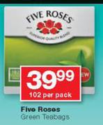 Five Rose Green Tea Bags-102 Per Pack